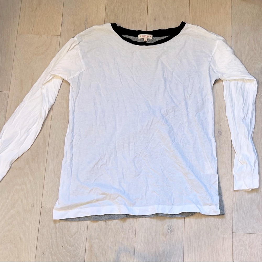 Demylee Tri Color Longsleeve Tee size XS
